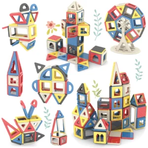 149pcs Magnetic Tiles Toys for 3 4 5 Year Old Girls Boys Castle Magnet Toy Building Block for Kids
