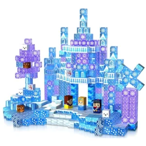 1pc Random 100-PCS 2025 Magnetic Blocks. Vivid colors, free building for STEM-building-play skills. A quality holiday gift.