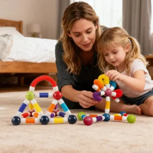 Magnetic Balls And Rods Set Construction Learning Activities Telescopic Magnetic Stick Building Set For Boy Girl Toddler Youth