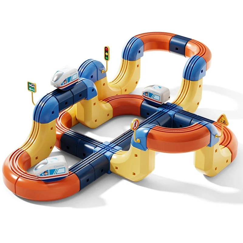 Snaen Magnetic Electric Train Set For Kids - Stem Educational Building Toys Creative Diy Anti-Gravity Car Montessori Learning - 图片 6