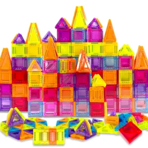 Magnetic Colorful Building Blocks set，Montessori Educational Toys，kid's Puzzle learning toys, Birthday Gifts for kids