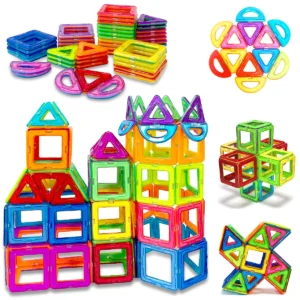 Magnetic Building Blocks 3D STEM Constructor Set For Kids Educational Toys For 3Years+ Old Kids Boys Girls Gifts 36/60/96PCS