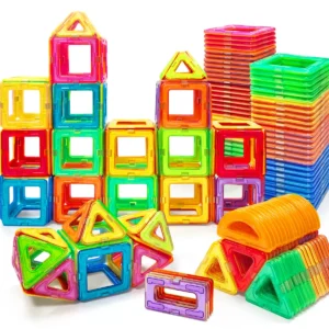 36/66/96PCS Magnetic Building Blocks 3D STEM Constructor Set For Kids Educational Toys For 3Years+ Old Kids Boys Girls Gifts