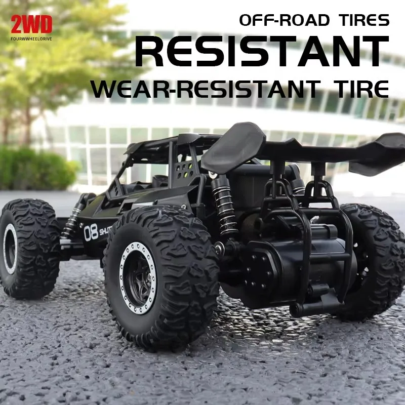 Remote Control Car RC Drift Racing 1:16 Vehicle Off Road Alloy 2.4G Radio High-Speed Trucks With LED Light Climbing Gift Kid Toy - 图片 6