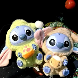 Disney kawaii Stitch Blind Box Bag Eat Some Thing Before Sleep Series Vinyl Pendant Cute Doll Mystery Fluffy Doll Surprise Gift