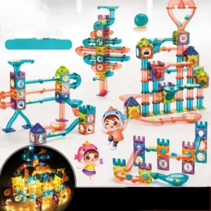 Colorful Window Magnetic Light Ball Track Building Blocks Versatile Stereoscopic Magnetic Plates Children Splicing Blocks Toy