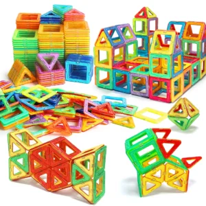 100PCS Magnetic Building Blocks - 3D STEM Educational Constructor Set Toys For Kids Boys Girls Gifts Magnetic Building Blocks