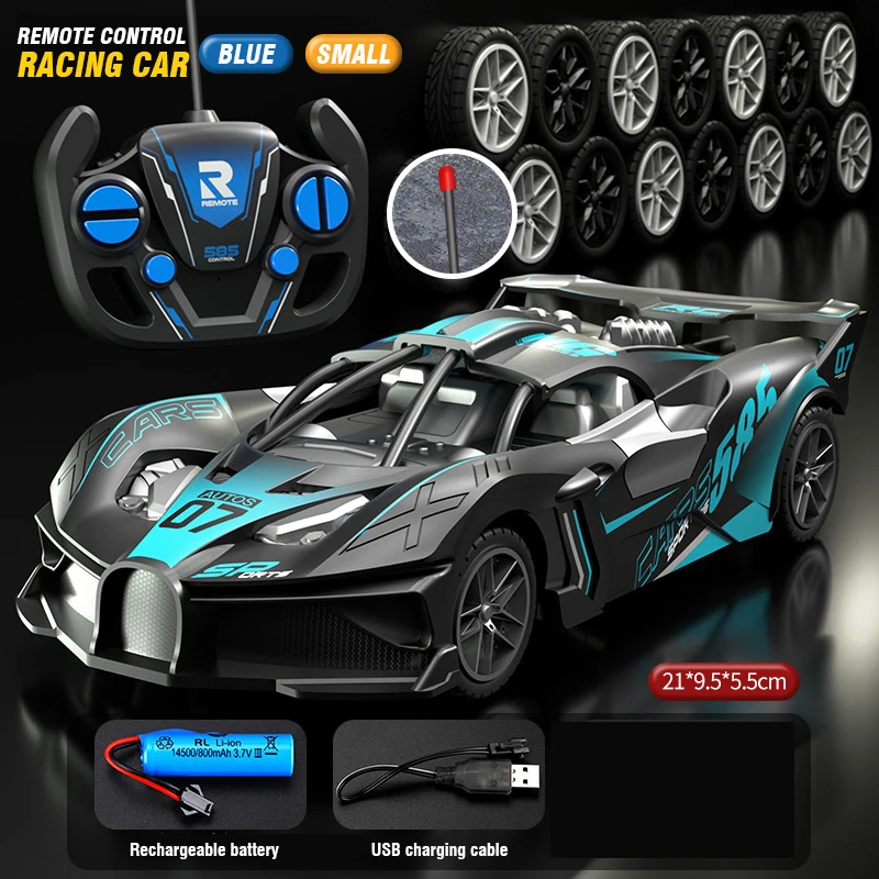 Rc Car 4Ch High-Speed Remote Control Drift Racing Car Electric Sportscar Toy Vehicle Model Toys for Boys Kids Birthday Gift - 图片 4