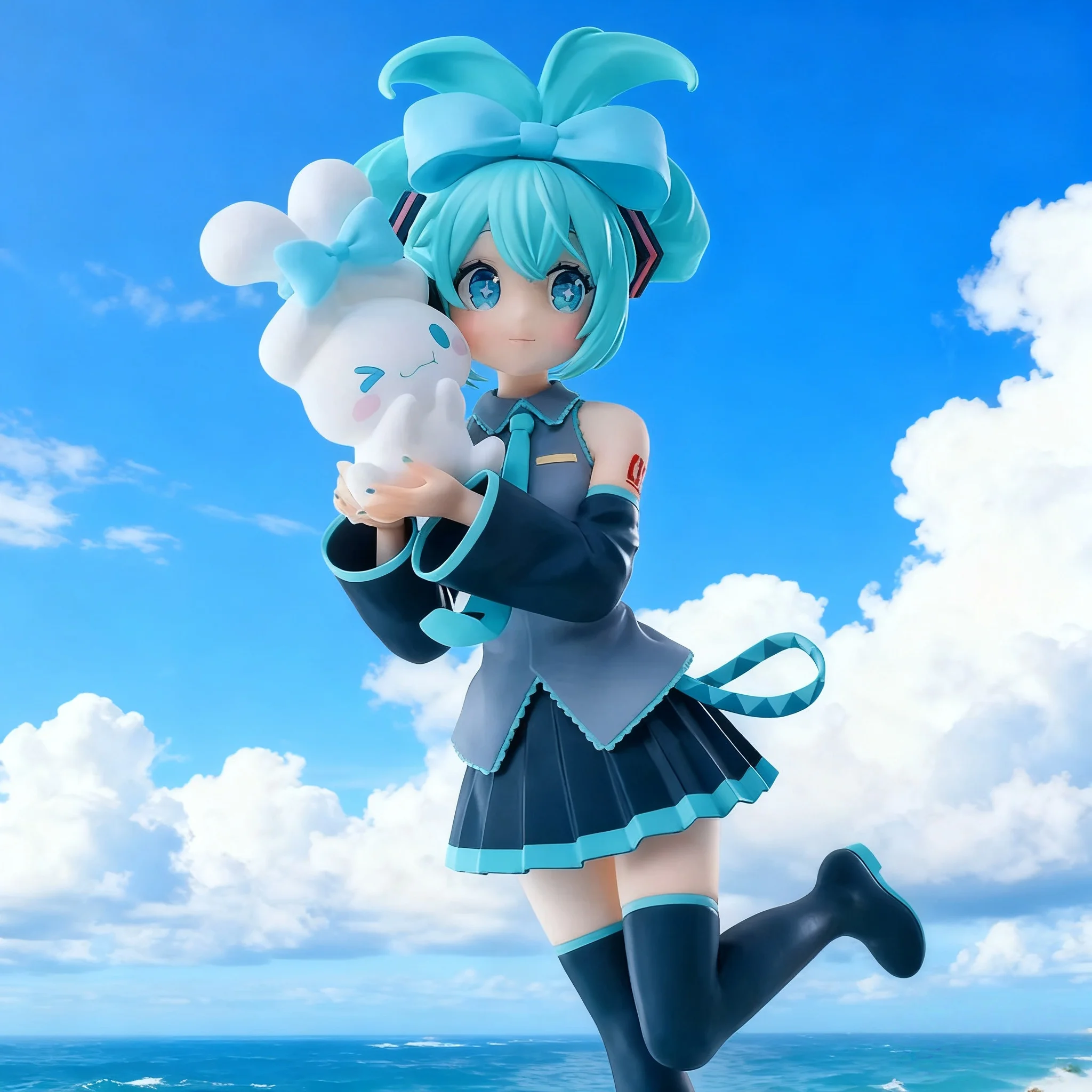 Cute girl Hatsune Miku anime character fashionable suitable for desktop decoration ornaments doll Christmas gift PVC collectible - 图片 4