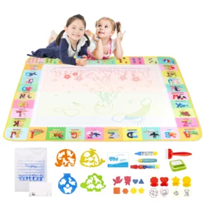 100x80CM Magic Water Drawing Mat Coloring Doodle With Reusable Magic Pens Educational Toys Montessori Painting Board Kids Gifts