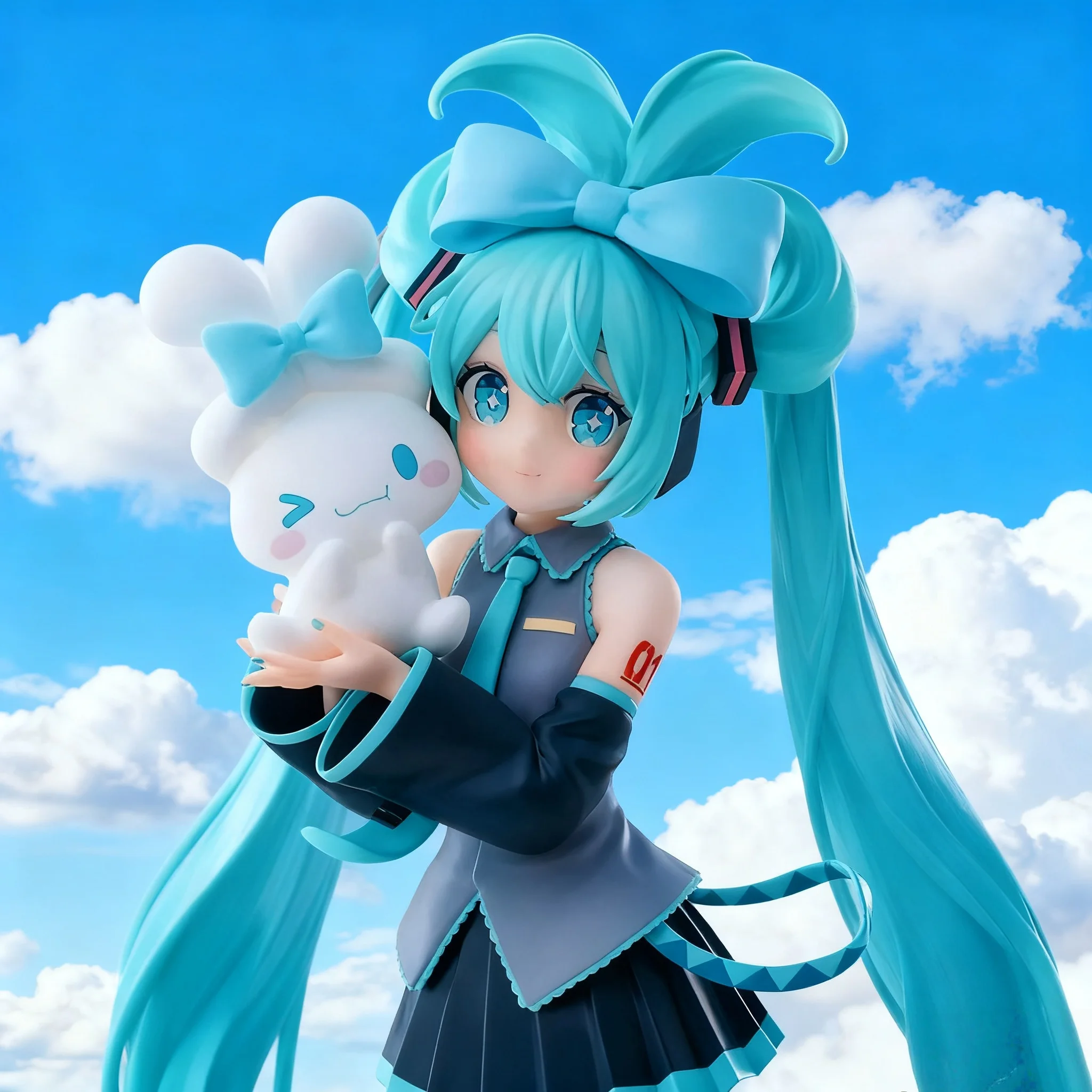 Cute girl Hatsune Miku anime character fashionable suitable for desktop decoration ornaments doll Christmas gift PVC collectible - 图片 3