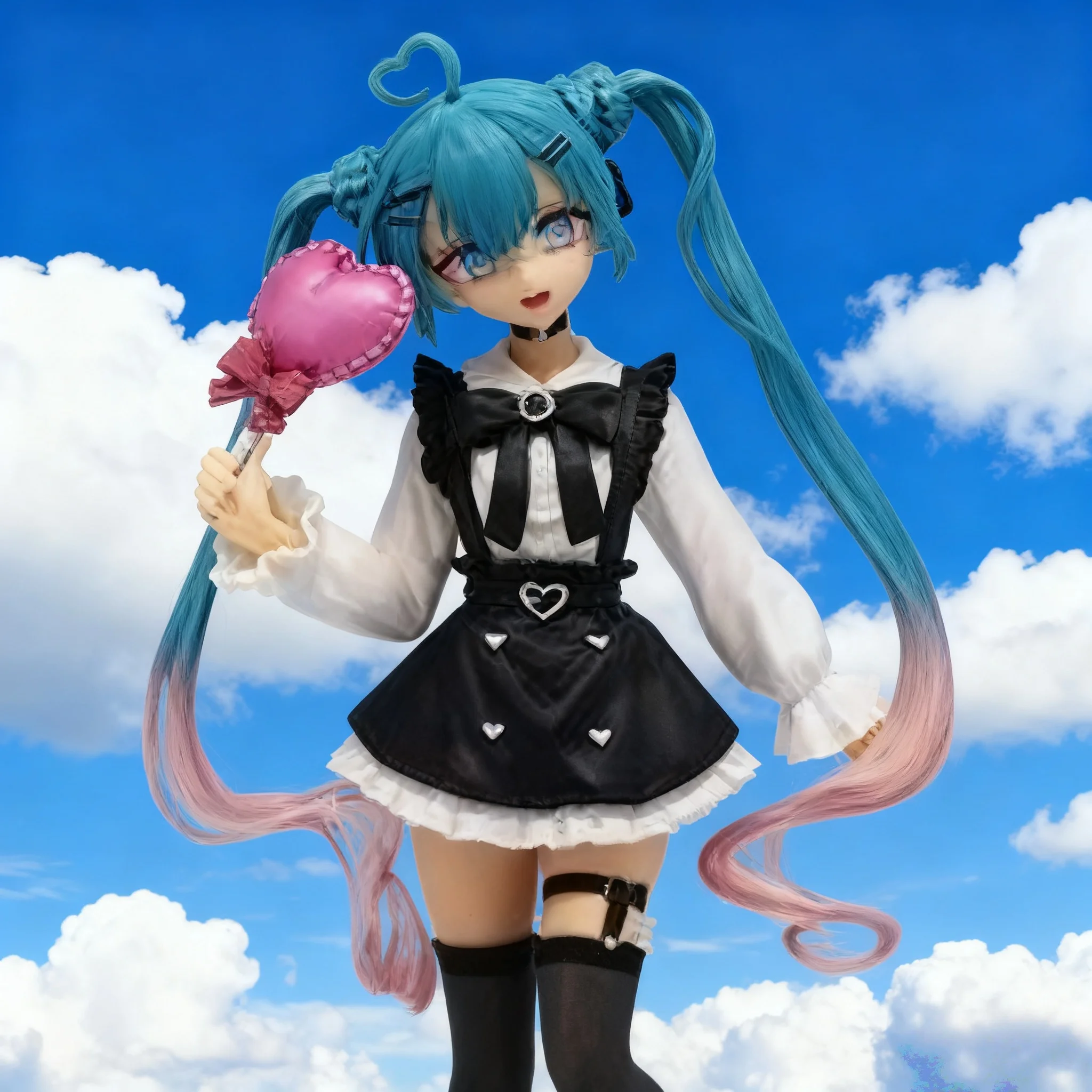 Cute girl Hatsune Miku anime character fashionable suitable for desktop decoration ornaments doll Christmas gift PVC collectible - 图片 5
