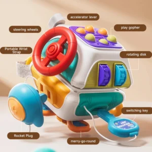 Montessori Sensory Toys Baby Busy Cube Baby Activity Cube Busy Ball Travel Toys Learning Fine Motor Skills Toys Newborn Gift