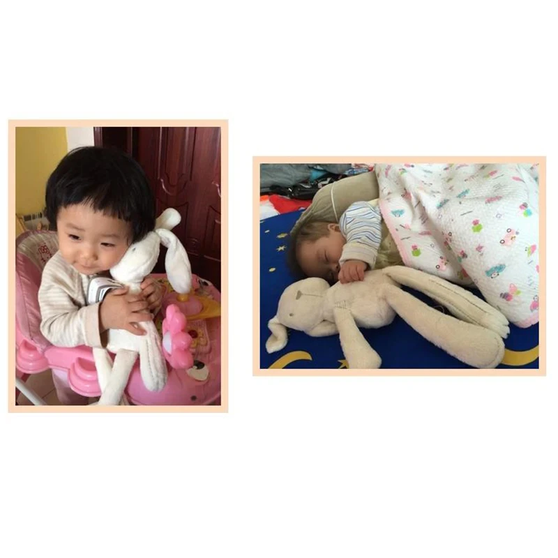 42CM Cute Rabbit Doll Baby Soft Plush Toys For Children Appease Sleeping Crib Stuffed Animal Baby Toys For Infants Birthday Gift - 图片 6