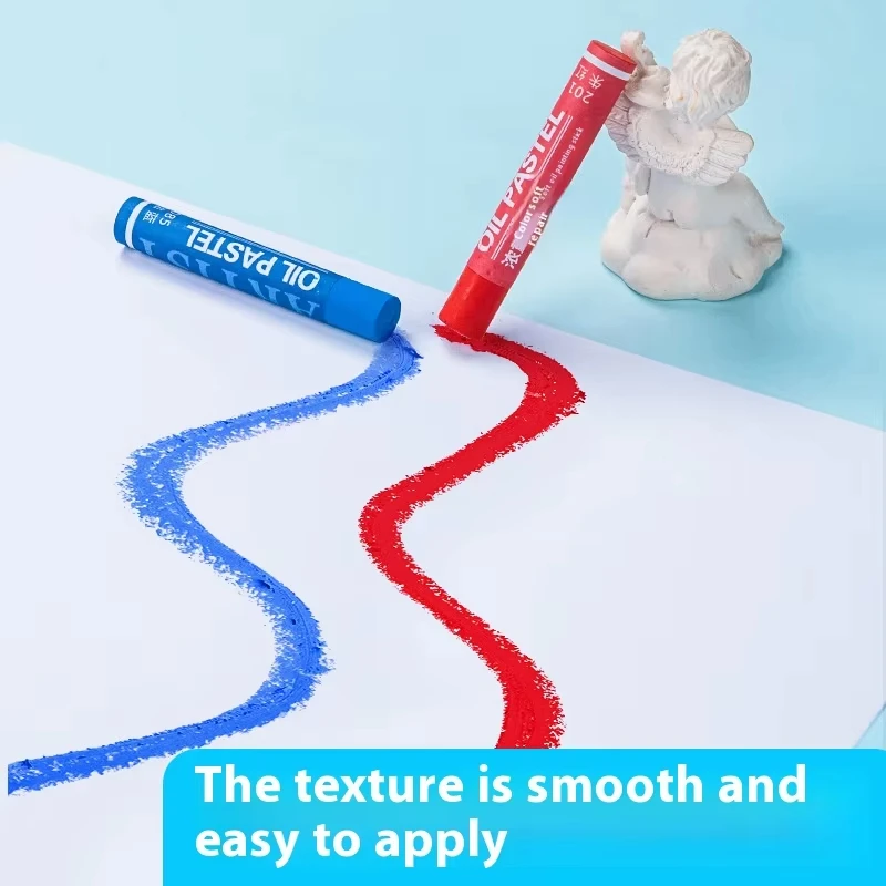 12/25/38/50 Colors Soft Oil Pastels For Kids Artists Art Drawing Blending Non-Toxic Heavy Color Crayons Painting Sticks Full Set - 图片 4